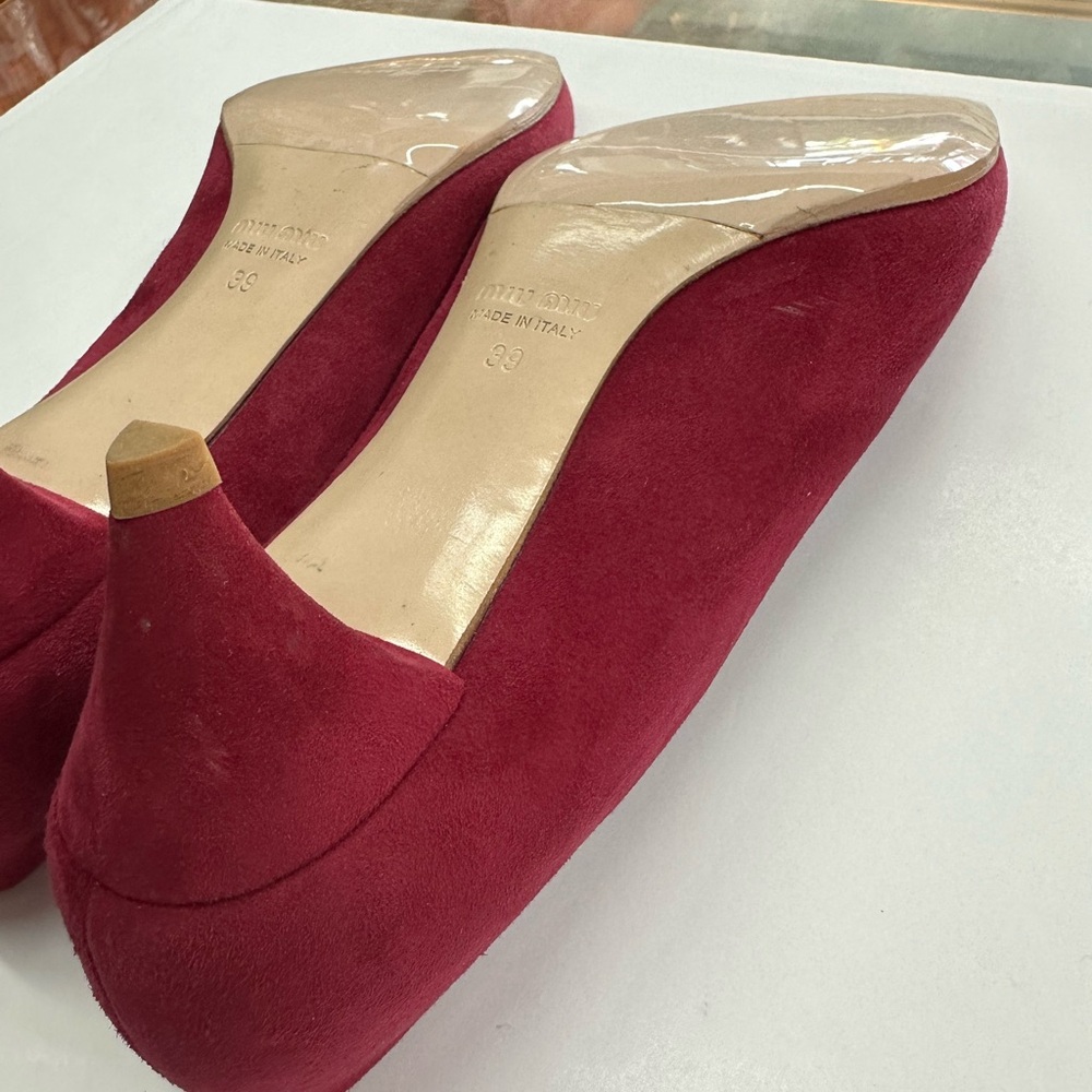 Magenta Miu Miu Kitten Heels - image 5